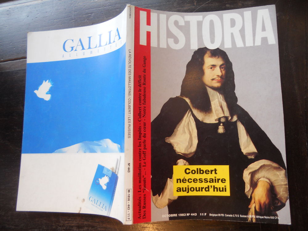 HISTORIA. COLBERT N&Eacute;CESSAIRE AUJOURD'HUI. No 443 d'oct 83 Livres et BD