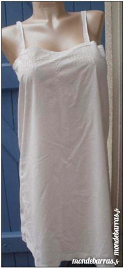 Chemise ancienne, robe, fond de robe, coton fin 8 Montauban (82)