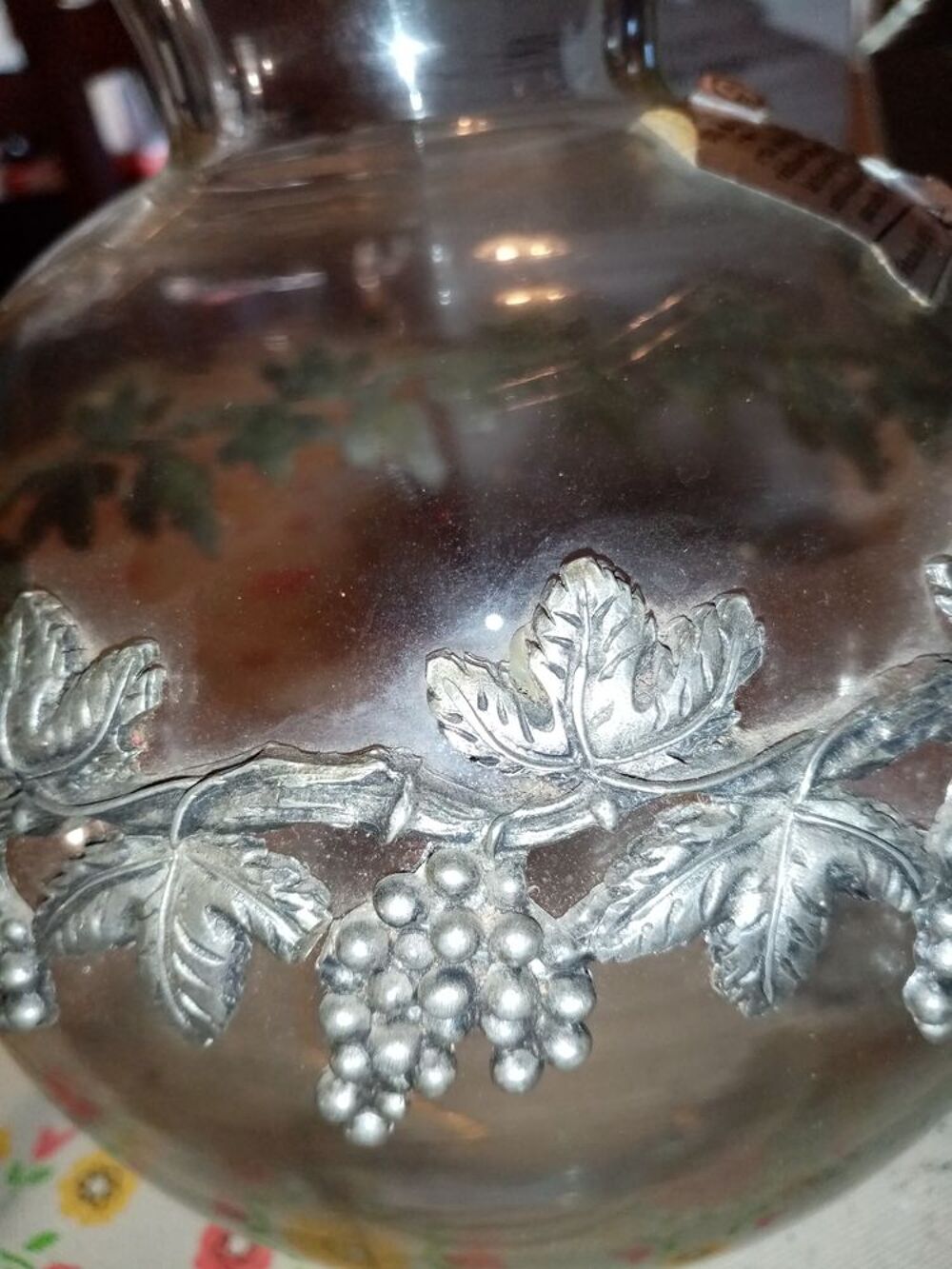 VASE VERRE ET ETAIN Décoration