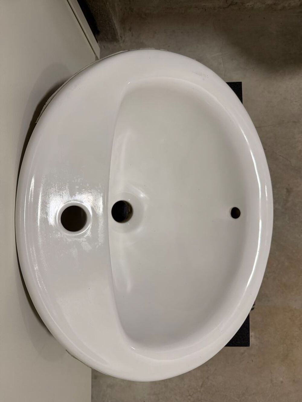 VASQUE LAVE MAINS &Eacute;MAIL C&Eacute;RAMIQUE Blanc Bricolage