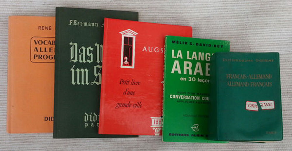 5 livres de langue Allemande et Arabe facile Livres et BD