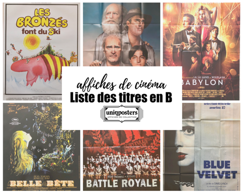 Affiches originales de cinéma : Films en B (partie 3) 0 Montpellier (34)