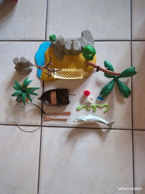Playmobil ile deserte avec hamac et son dauphin 8 Talence (33)
