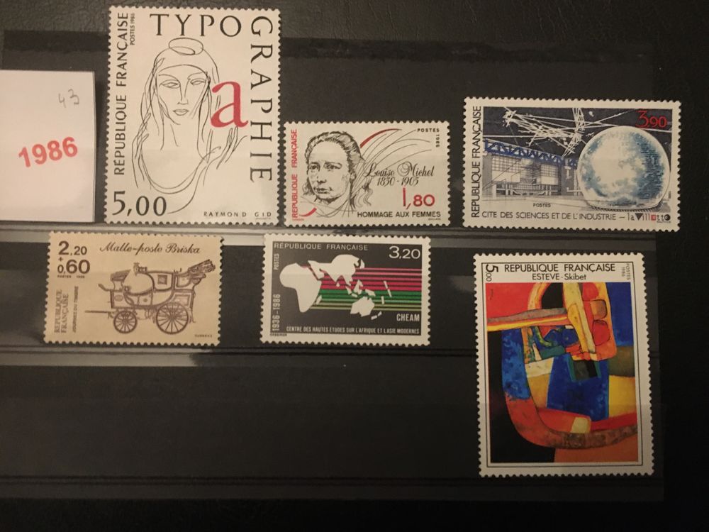 TIMBRES ** NEUFS DE FRANCE 1986 