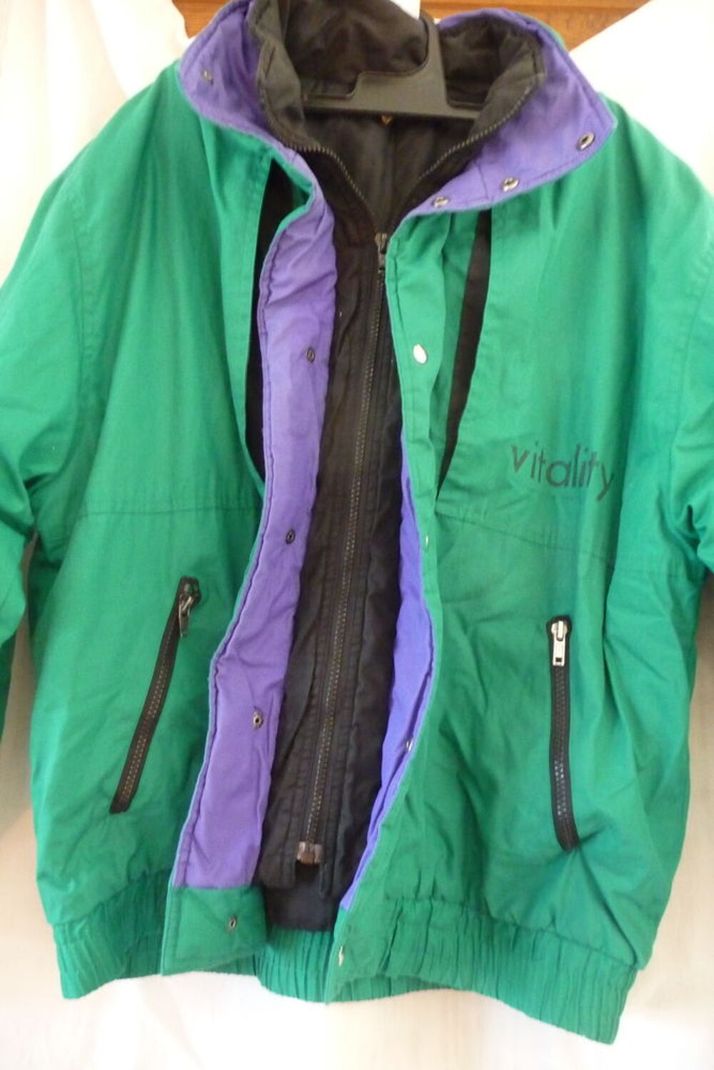 BLOUSON DOUBLE HOMME T 46 Vêtements