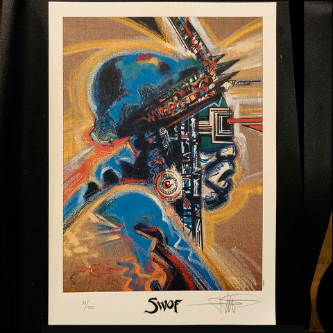 SWOF, Ex-libris de Philippe DRUILLET signé & numéroté 54/199 Montlhéry (91)