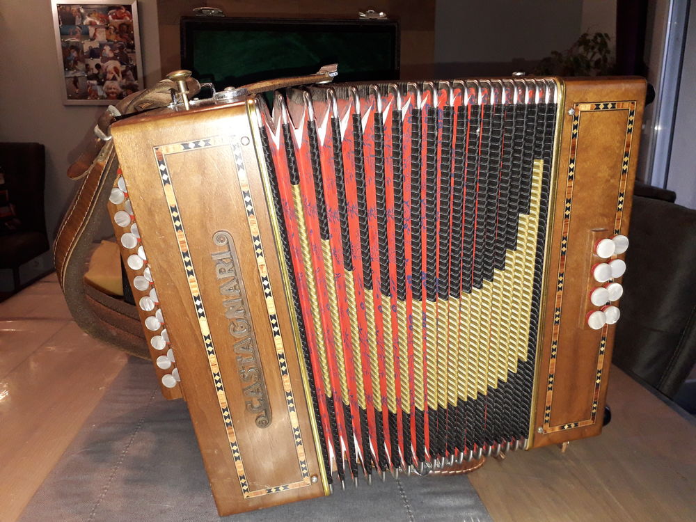 Accord&eacute;on diatonique Castagnari sol/do mod&egrave;le Hascy demi ton Instruments de musique