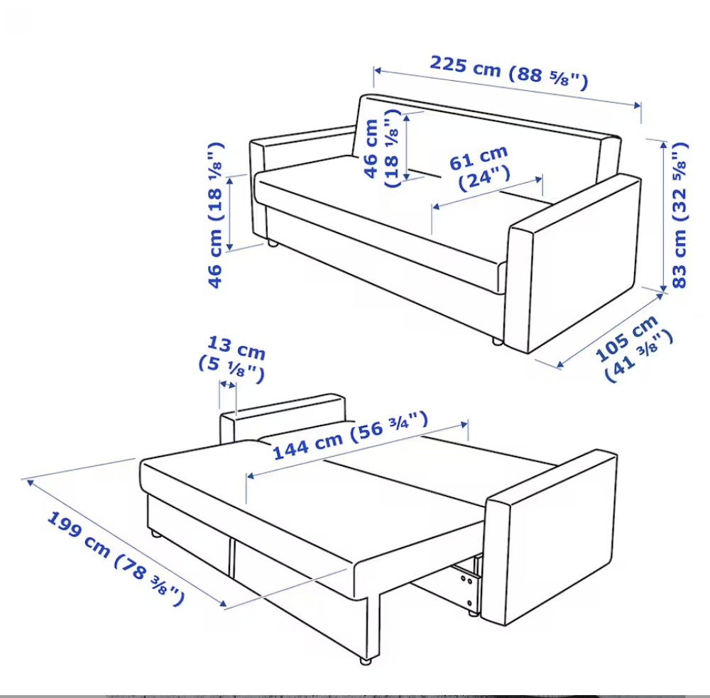 Canap&eacute; IKEA 3 places convertible Meubles