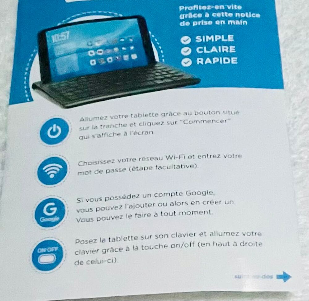 Tablette , avec clavier Tlphones et tablettes