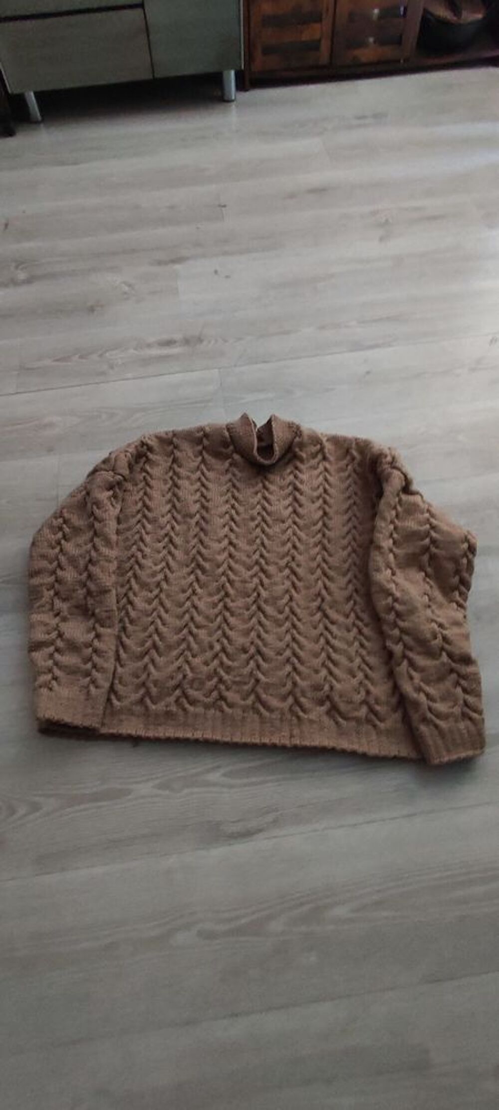Tricot mixte fait main en laine d'Alpaga &eacute;pais et chaud Vêtements