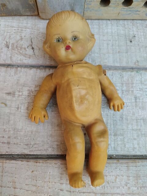 Ancienne Petite Poupe en Caoutchouc Latex 25 Loches (37)