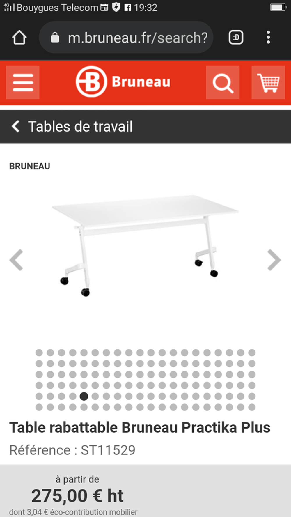 table rabattable Meubles