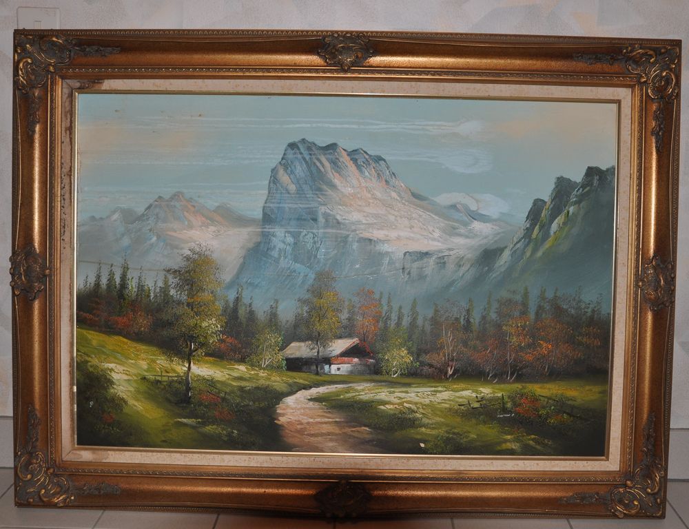 tableau paysage de montagne Dcoration