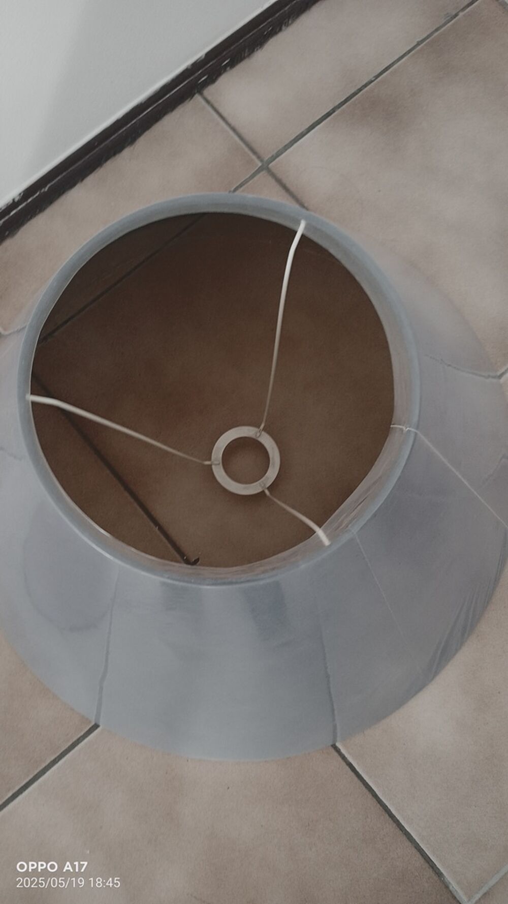 Abat-jour Transparent Gris pour Lampe Décoration