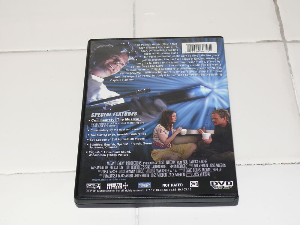 DVD : "Dr. Horrible's" DVD et blu-ray