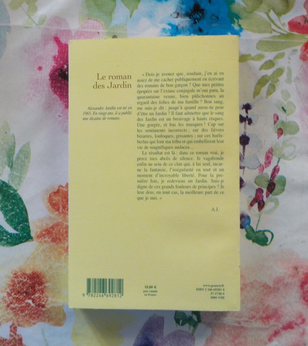 LE ROMAN DES JARDIN de Alexandre JARDIN Ed. Grasset Livres et BD