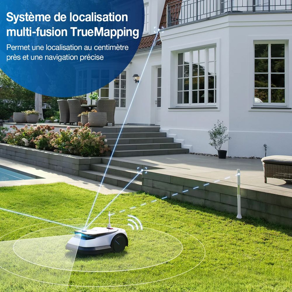 Robot tondeuse ECOVACS GOAT G1-1600m2 de 2024 Jardin