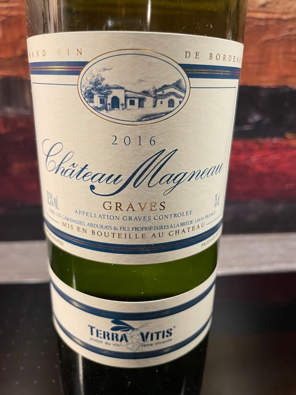 1 Bt Chateau MAGNEAU 2016 Graves Blanc Cuisine