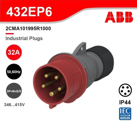 prise mle ABB 432EP6 - 3P+N+T 32A  9 Beauchamp (95)