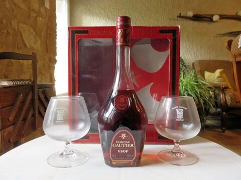 Coffret Cognac Gautier VSOP avec grands verres dégustation 75 Avignon (84)
