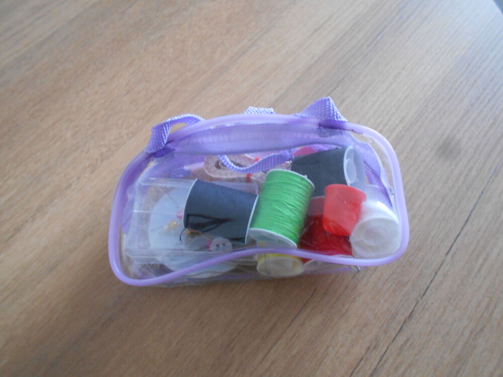 Petite trousse de couture de voyage neuve Maroquinerie