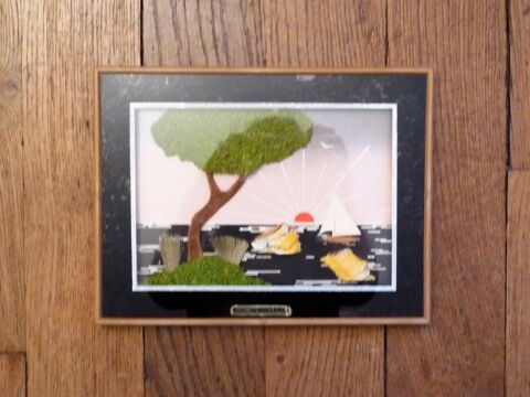 Cadre avec Coucher de Soleil en Relief- Mallorca    5 Paris 15 (75)