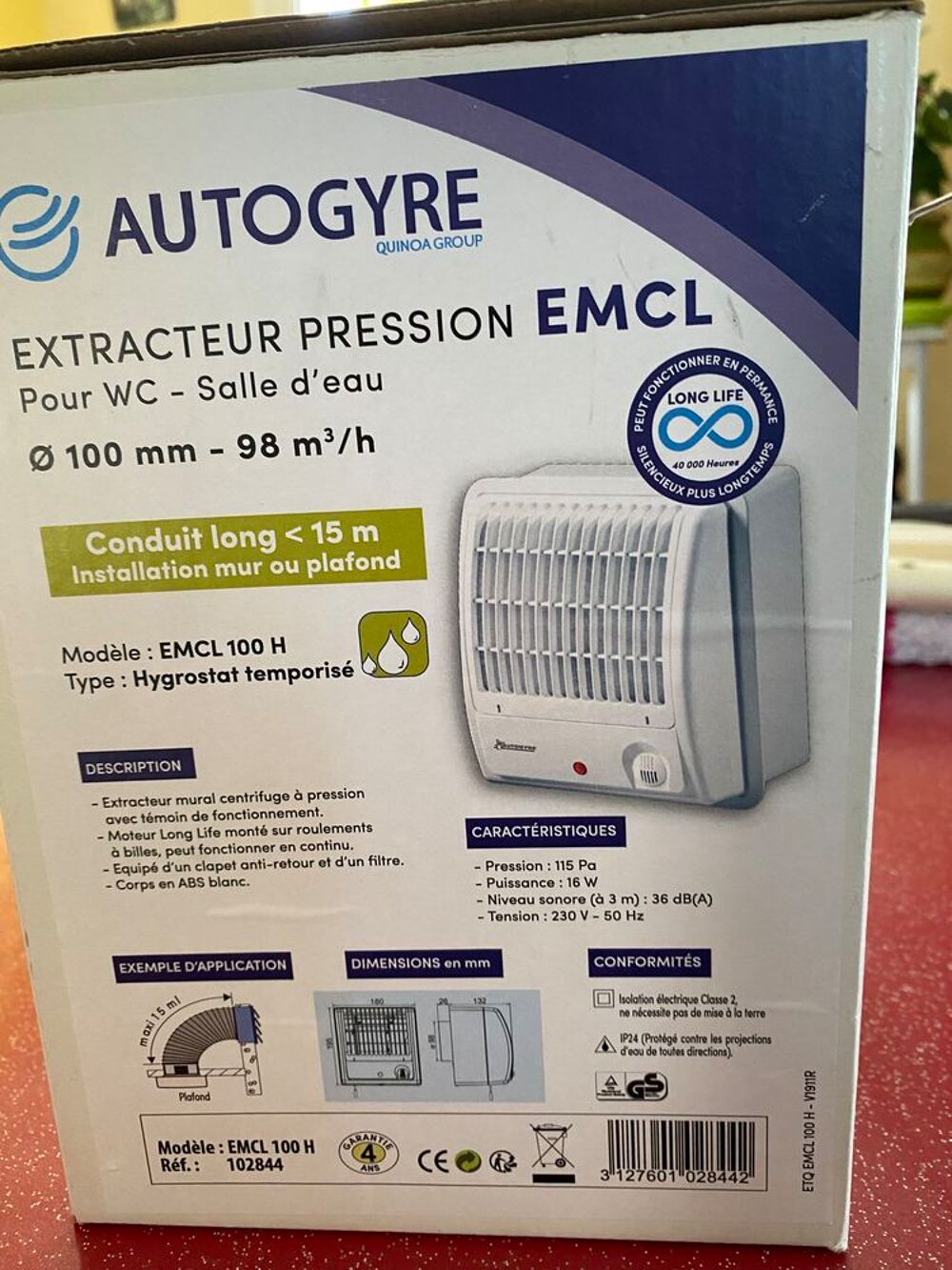Extracteur pression EMCL Bricolage