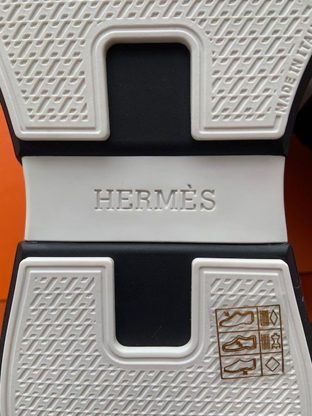 Sneaker Hermes neuf T. 42 avec facture + boite + dustbag Chaussures