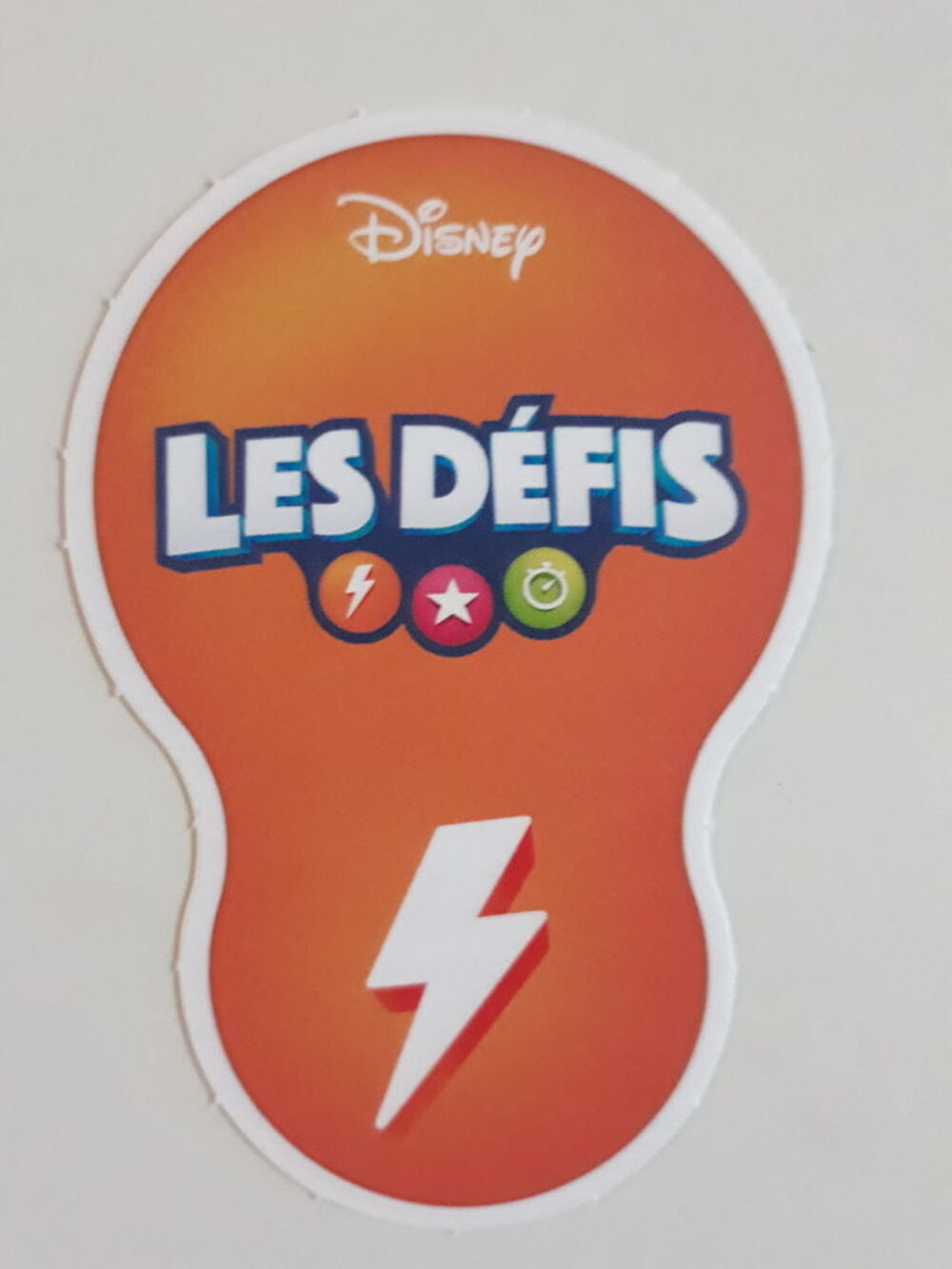 Carte "Les d&eacute;fis Disney" 