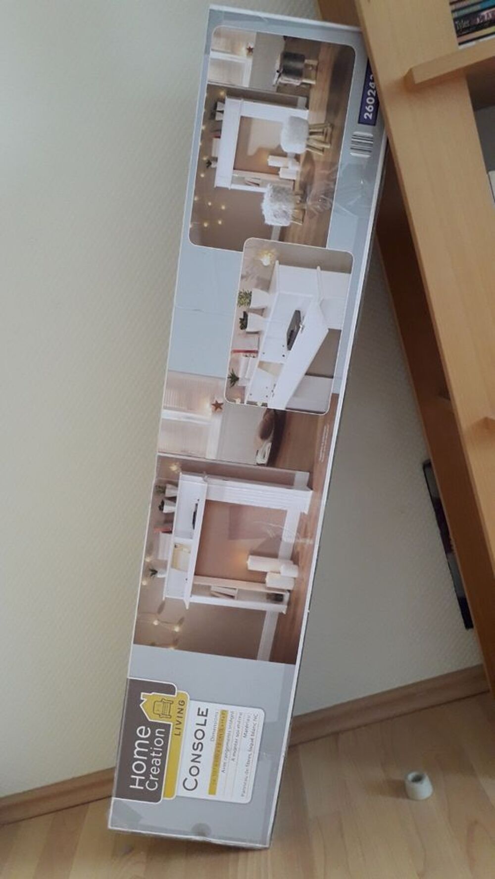 Vent console en bois blang Meubles
