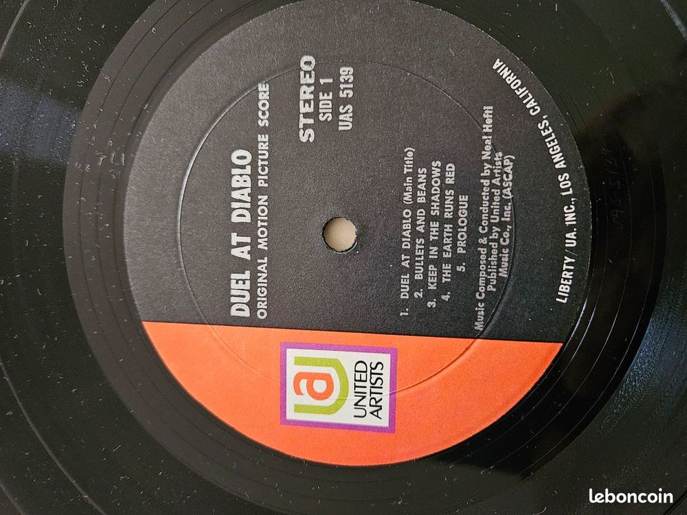 Vinyle Duel At Diablo Neal Hefti United Artists Records ? UA CD et vinyles