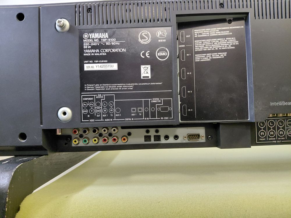 Barre de son YAMAHA YSP5100 &eacute;tat neuf voir carac sur le net Audio et hifi