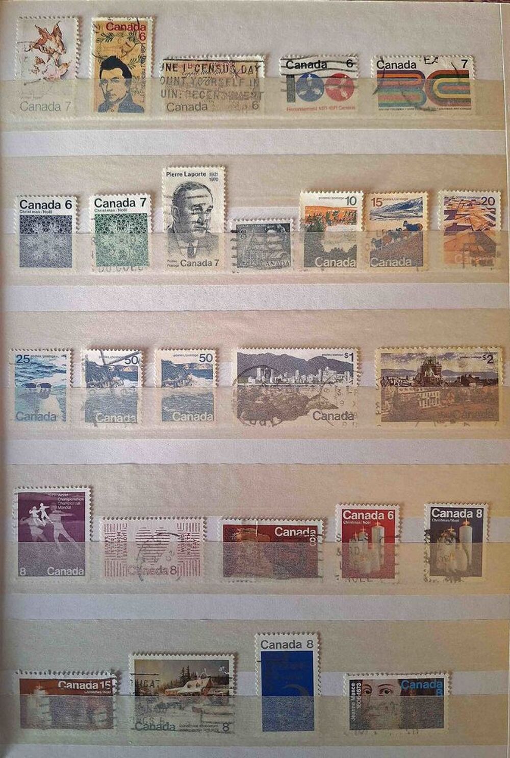 S&eacute;rie de timbres de collection du Canada 
