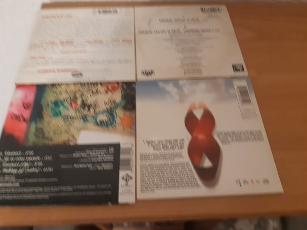 CD 2 titres lot de 4 rock et dance 90 CD et vinyles