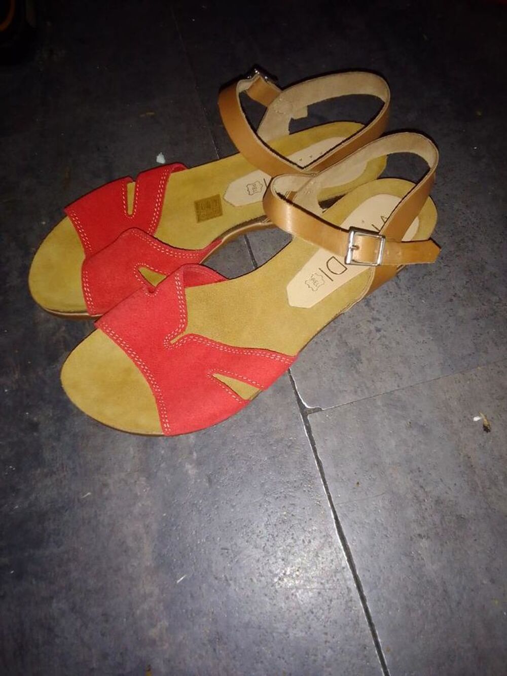 Sandales cuir Vivaldi pointure 41 neuf Chaussures