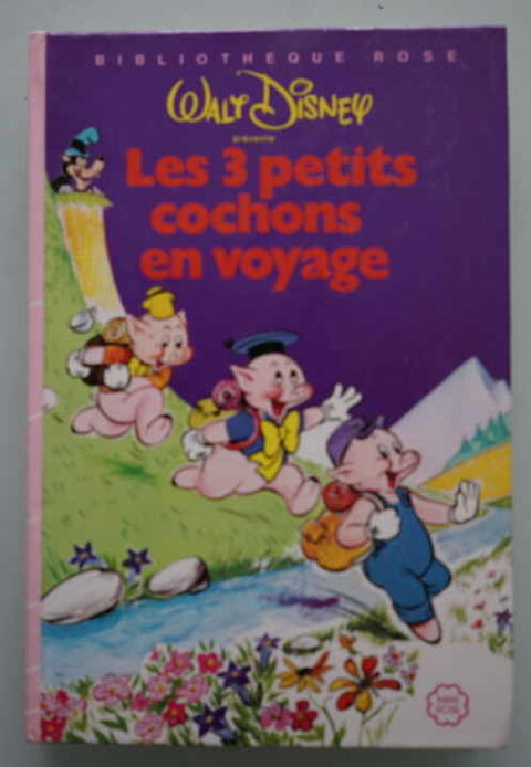 bibliotheque rose - les 3 petits cochons en voyage - 1976 0 Fougres (35)