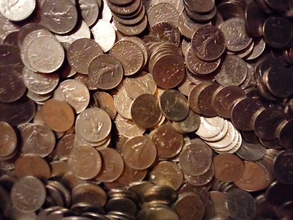 pi&egrave;ce de 1 franc au choix de 1960 &agrave; 2001 
