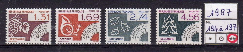 TIMBRES FRANCE 
PREOBLITERES
N** 