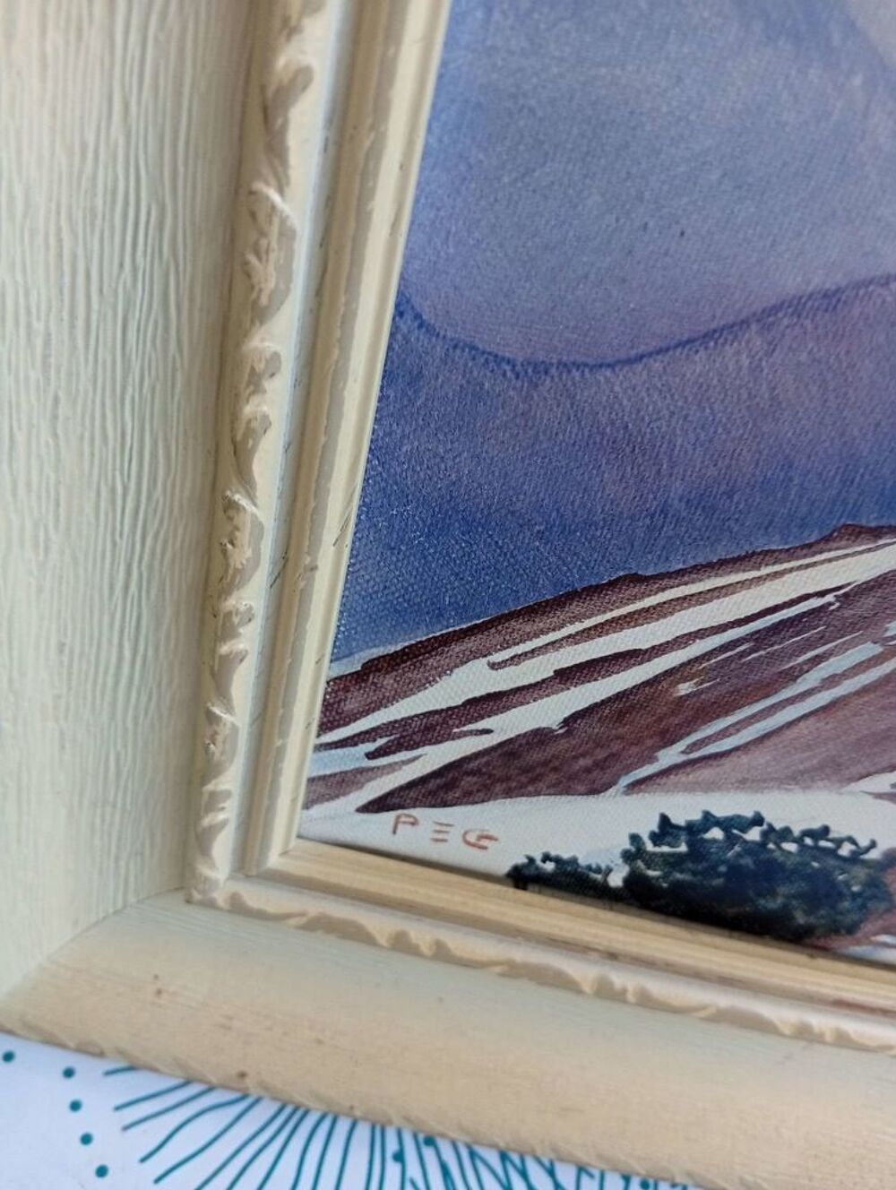 Tableau / l'hiver en montagne Décoration
