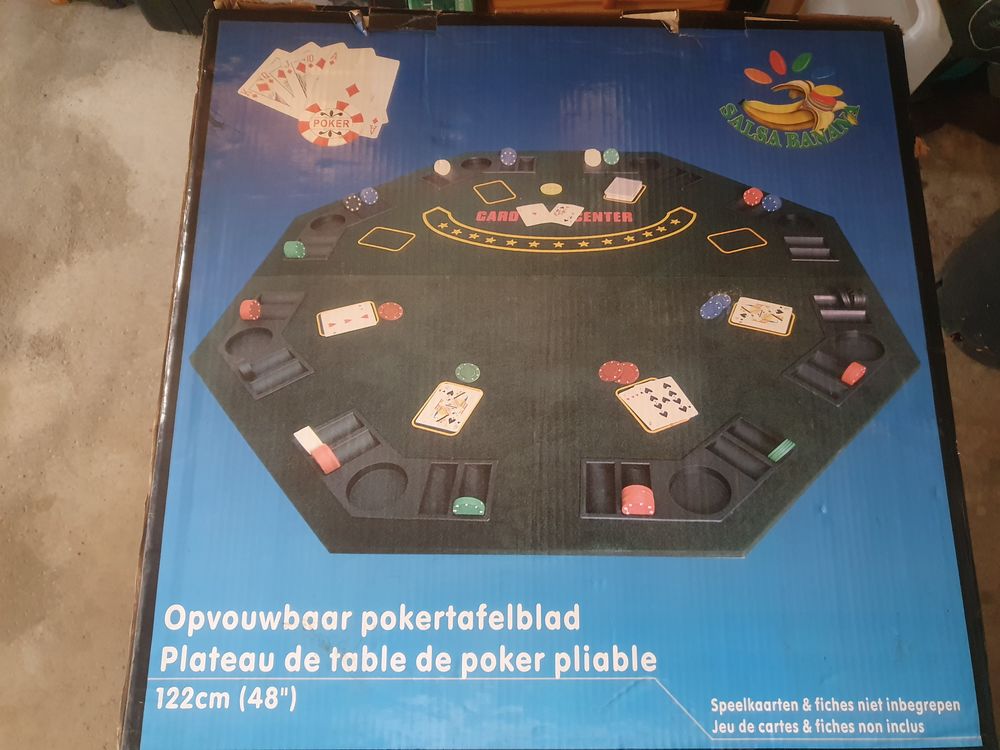 Plateau pour table de poker avec jetons et cartes Jeux / jouets