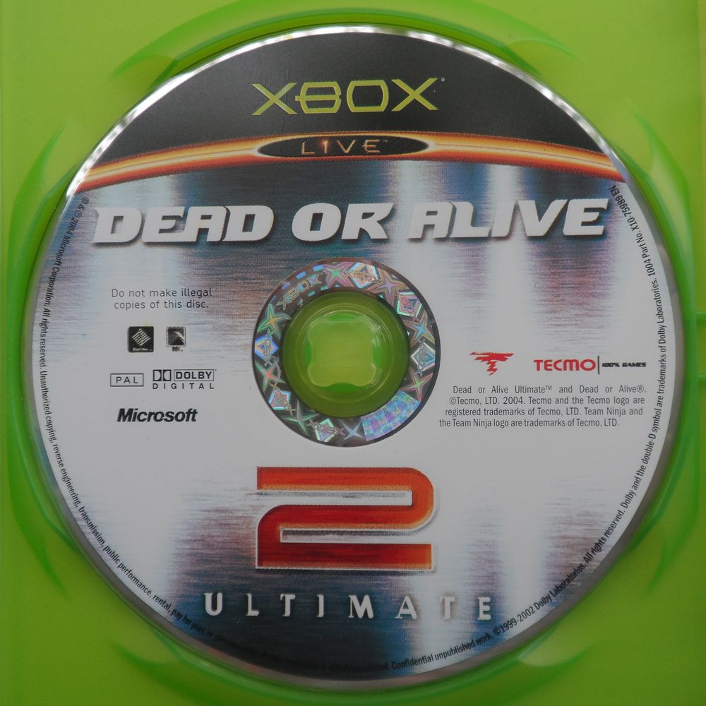 DEAD OR ALIVE 2 ULTIMATE MICROSOFT XBOX XG TECMO COMBAT
Consoles et jeux vidéos