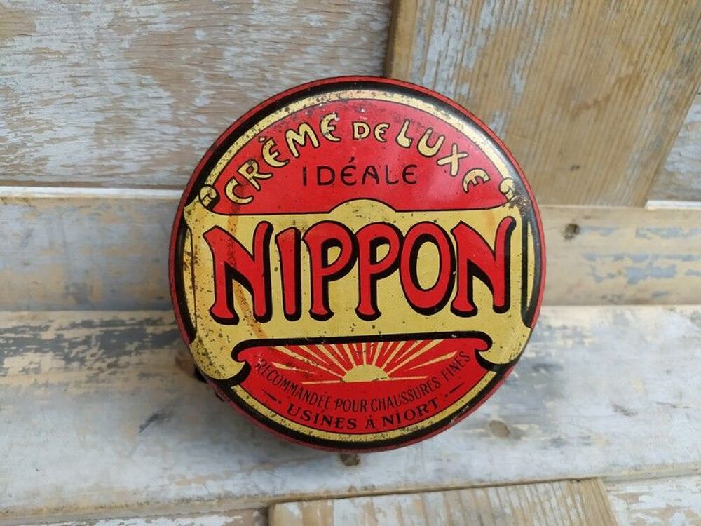 Ancienne Boite Publicitaire Cirage Nippon N&deg;6
