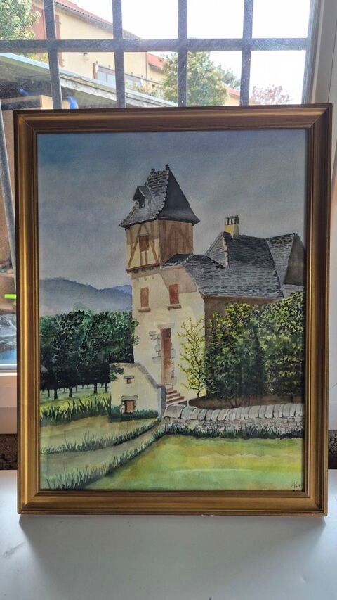 Tableau aquarelle 30 Villefranche-de-Rouergue (12)
