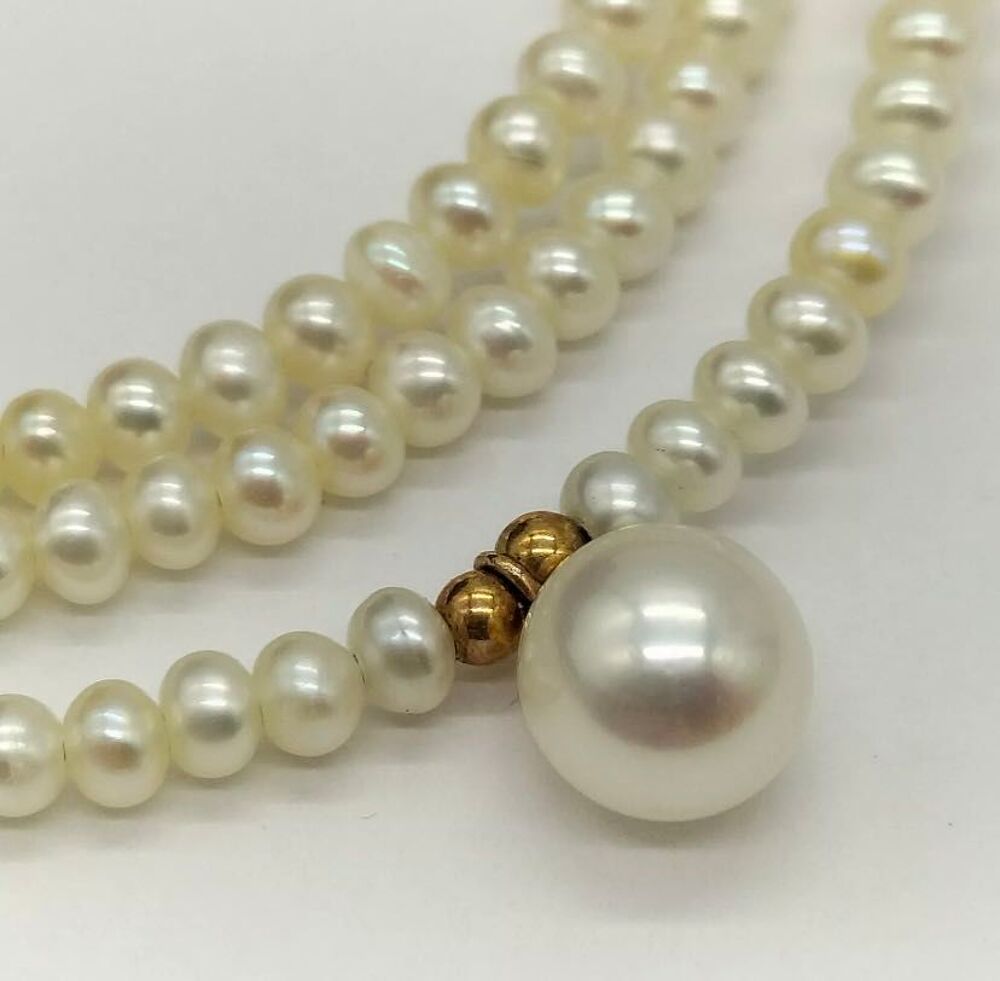 collier or perles Bijoux et montres