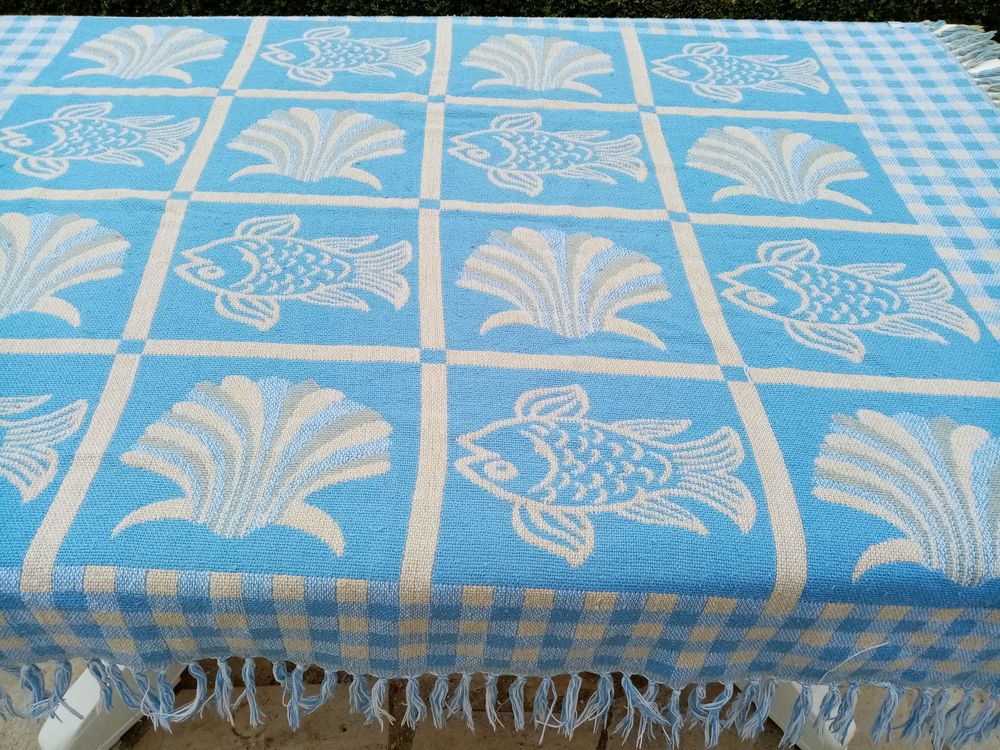 PLAID BLEU Décoration