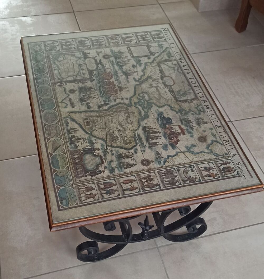 Table basse en fer forg&eacute; Meubles