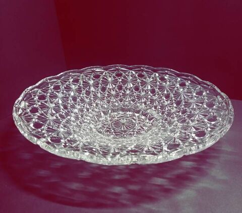 Ancienne coupe � fruits en verre cisel� vintage, quasi neuf 35 Villeurbanne (69)