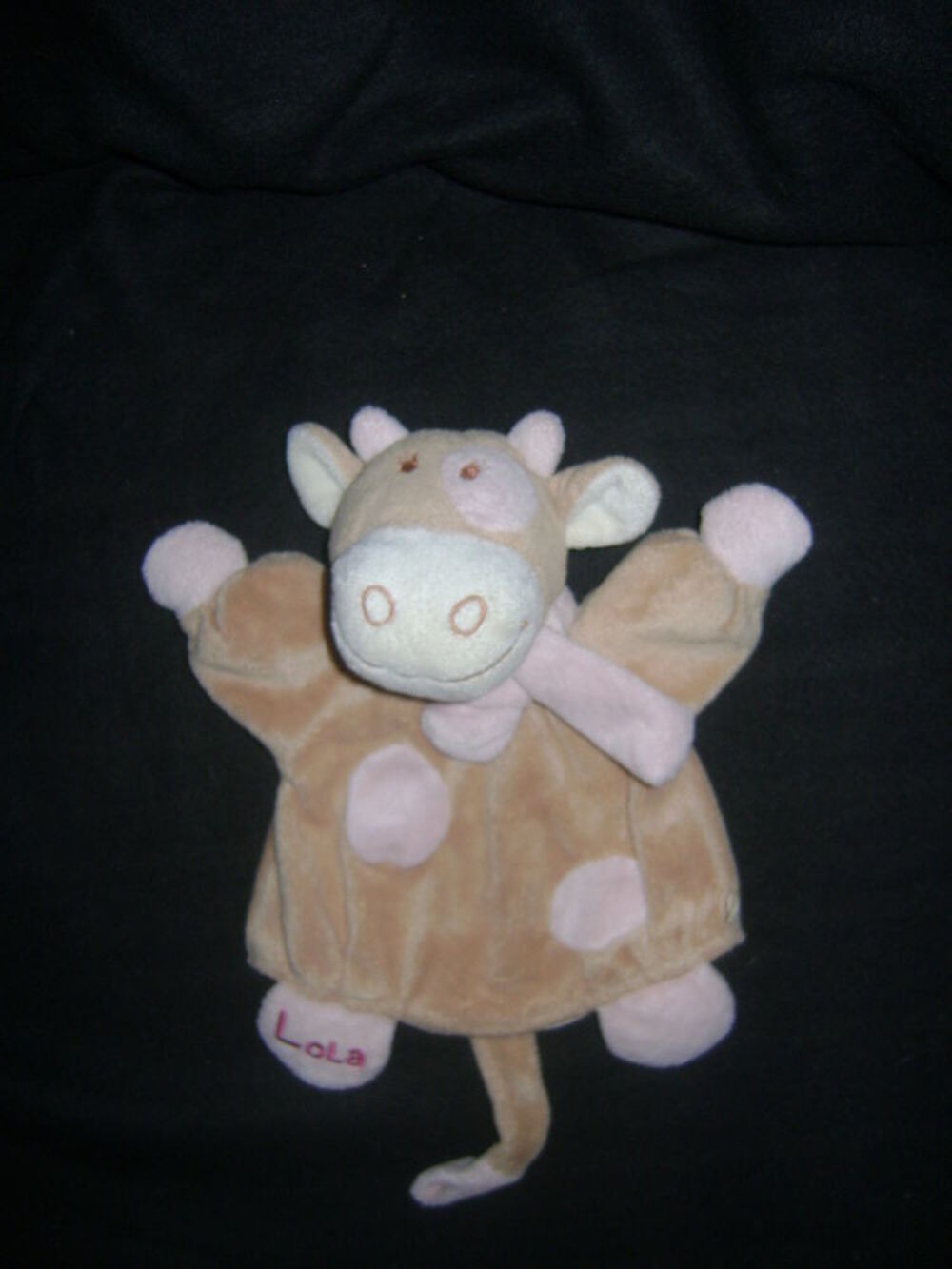 Doudou marionnette vache lola noukies Puériculture