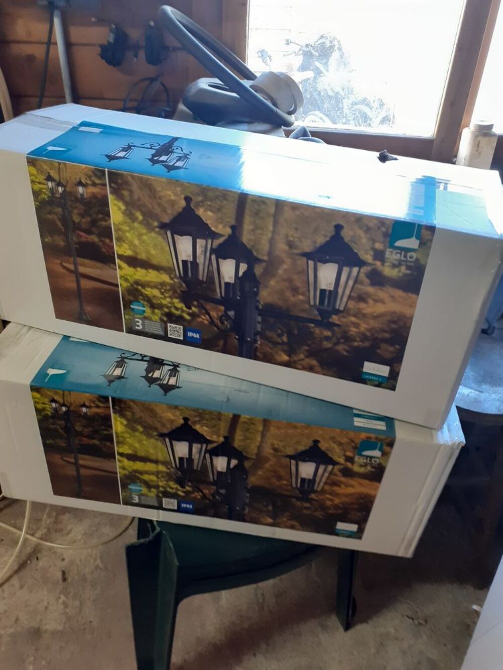 2 lampadaires ext&eacute;rieur Jardin