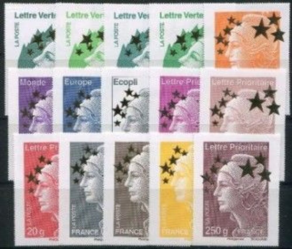 Collection de timbres fran&ccedil;ais 